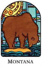Load image into Gallery viewer, Name Dropped Sticker - Grizzly Bear
