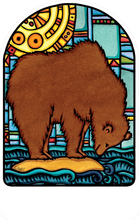 Load image into Gallery viewer, Name Dropped Sticker - Grizzly Bear
