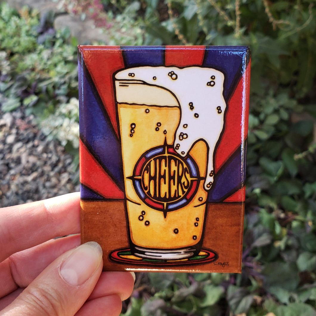 Cheer Beer Magnet - Set of 6