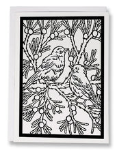 Load image into Gallery viewer, BW188 Bluebirds Coloring Card
