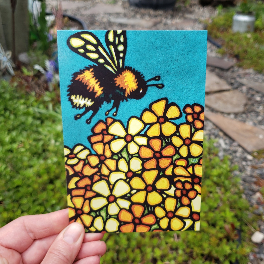 Postcard - Bumble Bee