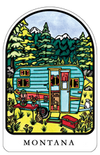 Load image into Gallery viewer, Name Dropped Sticker - QTY 250: Camper
