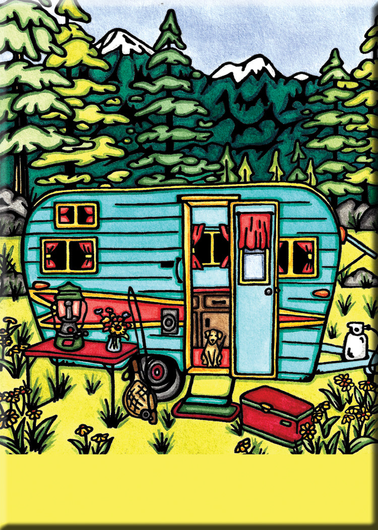 Name Dropped Magnet - Camper