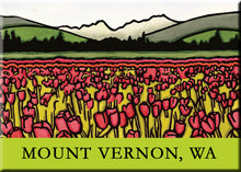 Load image into Gallery viewer, Name Dropped Magnet - Field of Tulips
