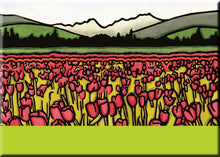 Load image into Gallery viewer, Name Dropped Magnet - Field of Tulips
