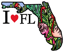 Load image into Gallery viewer, ST360: Florida State Sticker - Pack of 12
