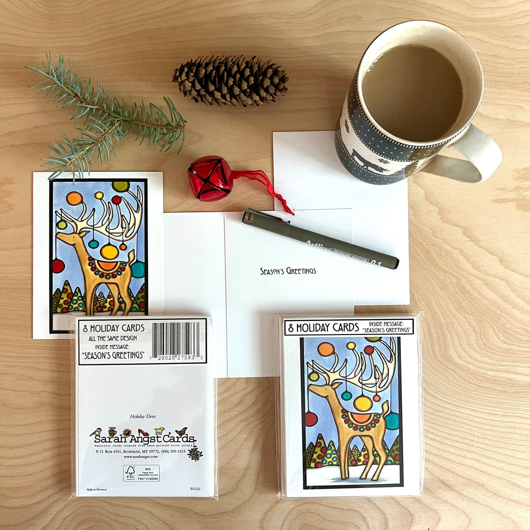 BX322 Holiday Deer - Packaged Holiday Cards