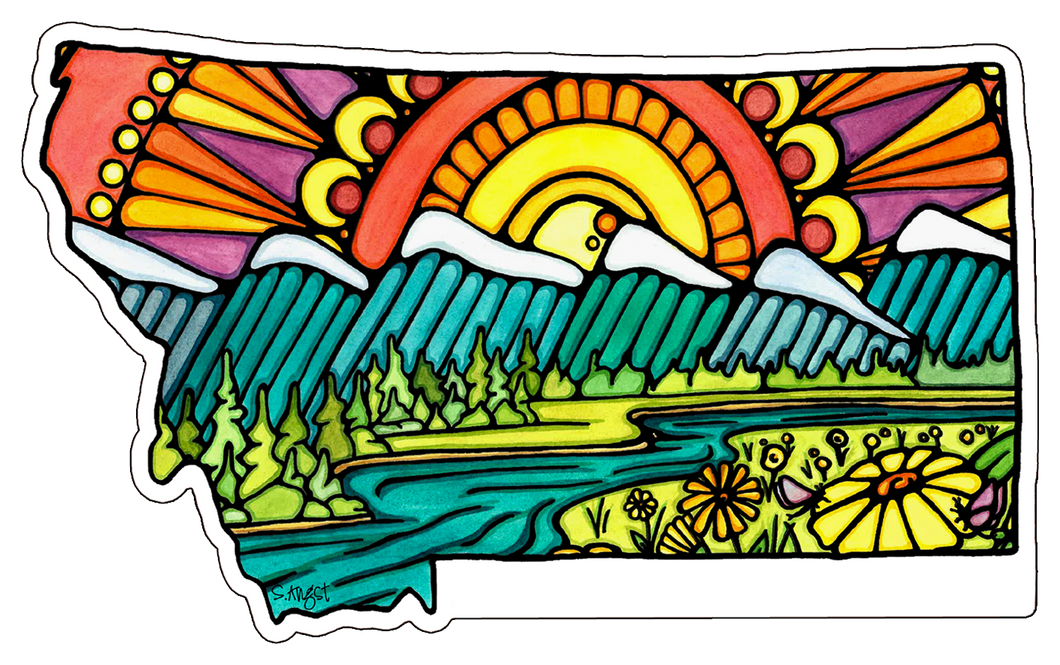 Name Dropped Sticker - QTY 250: Montana