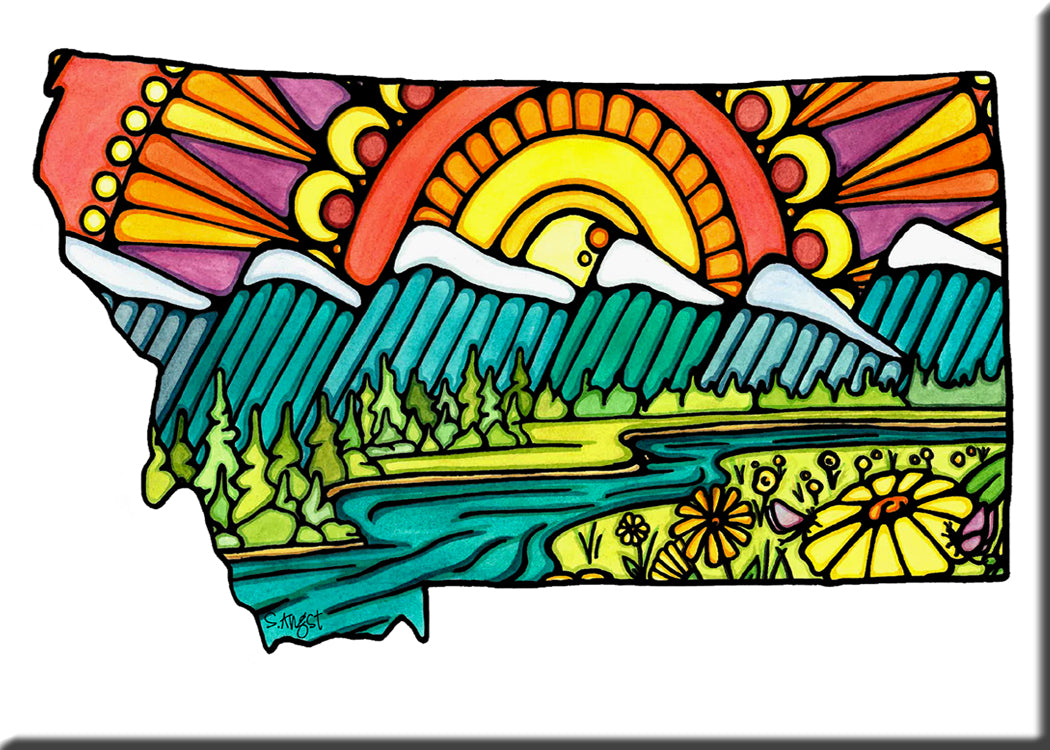 Name Dropped Magnet - Montana