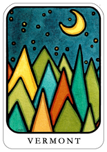 Load image into Gallery viewer, Name Dropped Sticker - QTY 250: Moonlit Forest
