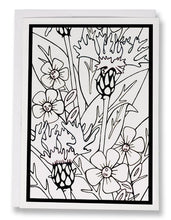 Load image into Gallery viewer, BW198 Mountain Bluet Coloring Card
