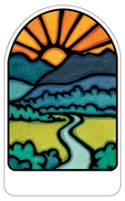Load image into Gallery viewer, Name Dropped Sticker - QTY 250: Mountain Stream
