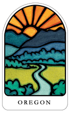 Load image into Gallery viewer, Name Dropped Sticker - QTY 250: Mountain Stream
