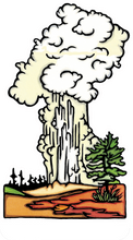 Load image into Gallery viewer, Name Dropped Sticker - QTY 250: Old Faithful
