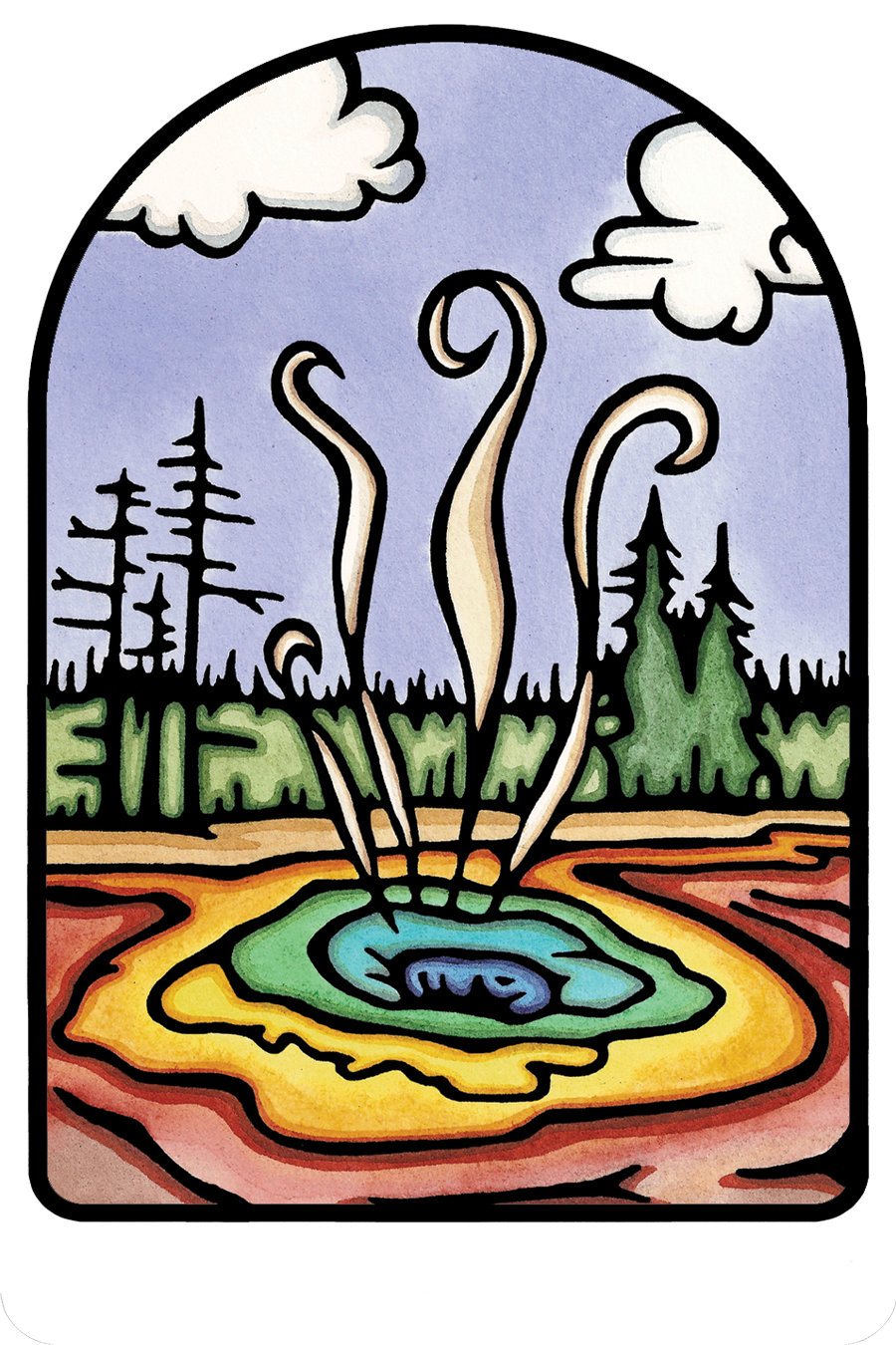 Name Dropped Sticker - QTY 250: Thermal Pools
