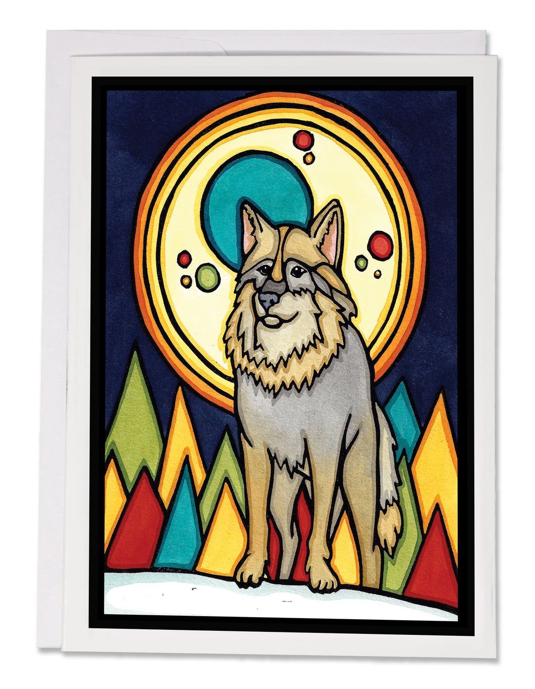 SA364: Wolf in Forest - Pack of 6