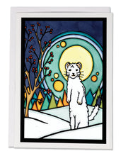 Load image into Gallery viewer, SA368: Ermine in Forest - Pack of 6
