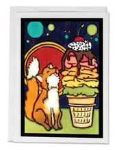 Load image into Gallery viewer, SA373: Fox &amp; Ice Cream - Pack of 6
