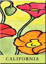 Load image into Gallery viewer, Name Dropped Magnet - Poppies
