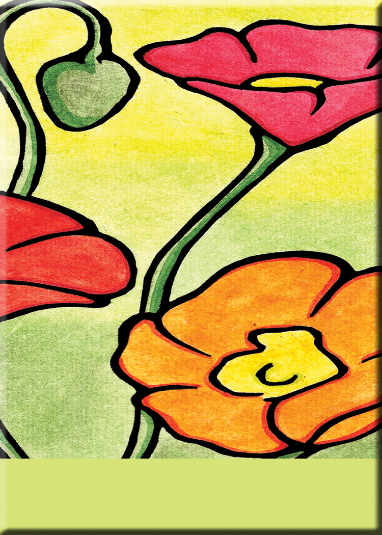 Name Dropped Magnet - Poppies