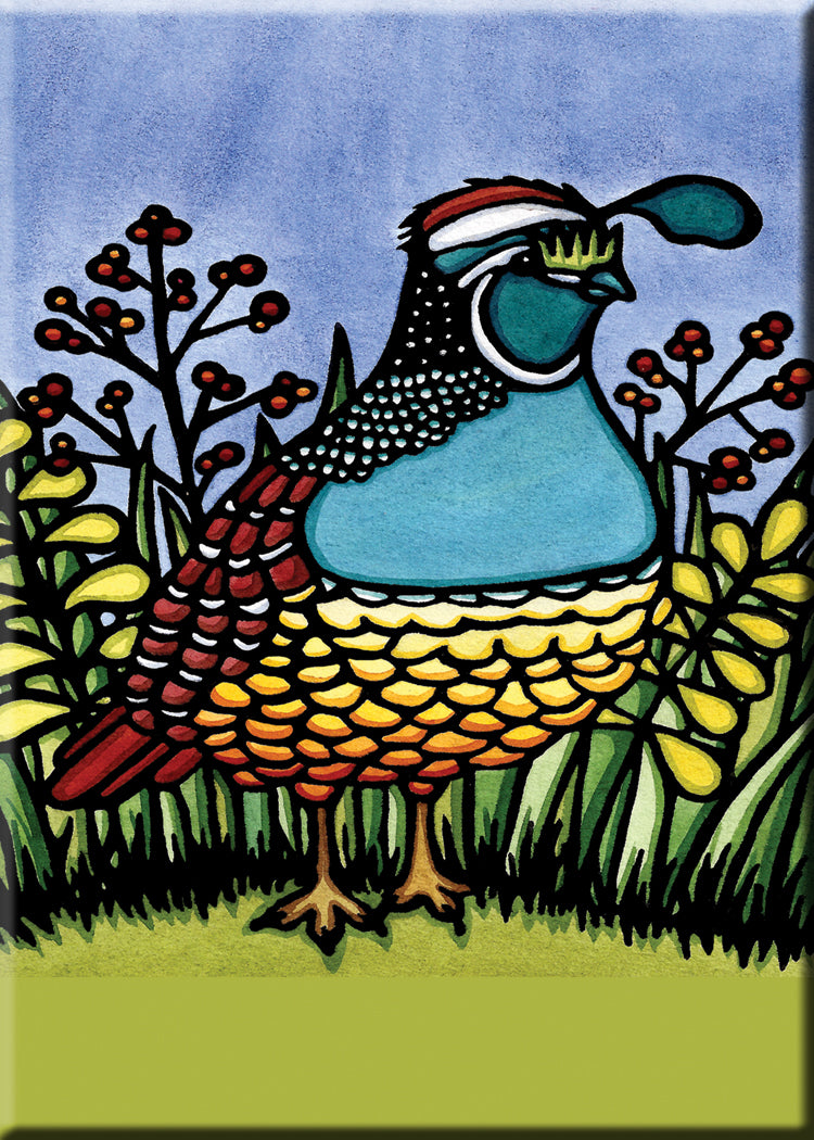 Name Dropped Magnet - Quail