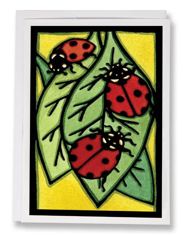 Ladybugs - 233 - Sarah Angst Art Greeting Cards, Giclee Prints, Jewelry, More