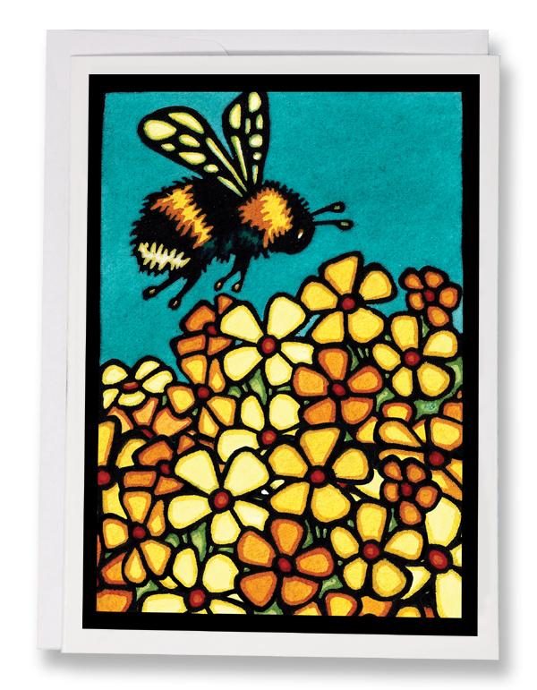 Bumble Bee - 234 - Sarah Angst Art Greeting Cards, Giclee Prints, Jewelry, More