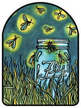 Load image into Gallery viewer, ST256: Fireflies Sticker - Pack of 12
