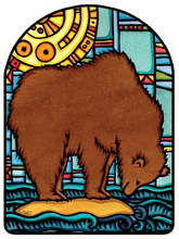 Load image into Gallery viewer, ST288: The Wait Bear Sticker - Pack of 12
