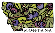 Load image into Gallery viewer, STK-MTSTHK: The Best Montana State Huckleberry Sticker - Pack of 12
