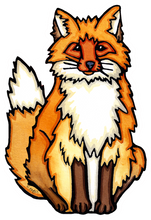 Load image into Gallery viewer, ST388: Fox Sticker - Pack of 12
