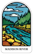 Load image into Gallery viewer, Name Dropped Sticker - QTY 250: River
