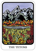 Load image into Gallery viewer, Name Dropped Sticker - QTY 250: Autumn Mountains

