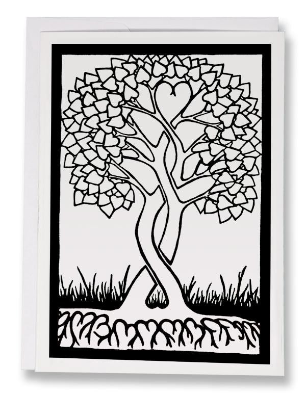 BW138 Together Forever Coloring Card