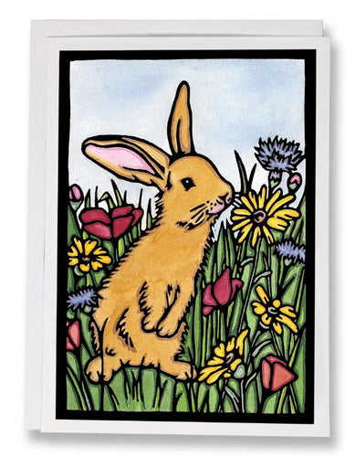 SA004: Bunny - Sarah Angst Art Greeting Cards, Giclee Prints, Jewelry, More