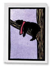 Load image into Gallery viewer, SA007: Snoozin&#39; Black Bear - Sarah Angst Art Greeting Cards, Giclee Prints, Jewelry, More
