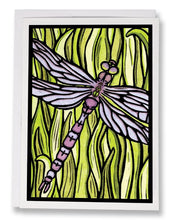 Load image into Gallery viewer, SA008: Dragonfly - Sarah Angst Art Greeting Cards, Giclee Prints, Jewelry, More
