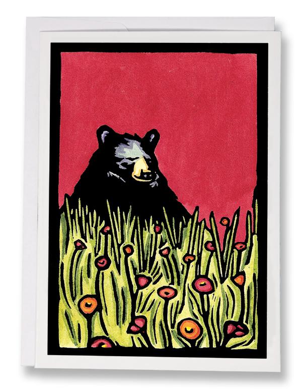 SA011: Naptime Bear - Sarah Angst Art Greeting Cards, Giclee Prints, Jewelry, More