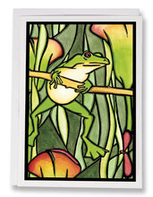 Load image into Gallery viewer, SA025: Frog - Sarah Angst Art Greeting Cards, Giclee Prints, Jewelry, More
