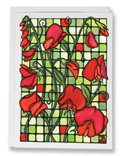 Load image into Gallery viewer, SA045: Sweet Peas - Sarah Angst Art Greeting Cards, Giclee Prints, Jewelry, More

