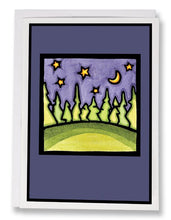 Load image into Gallery viewer, SA056: Clear Sky at Night - Sarah Angst Art Greeting Cards, Giclee Prints, Jewelry, More
