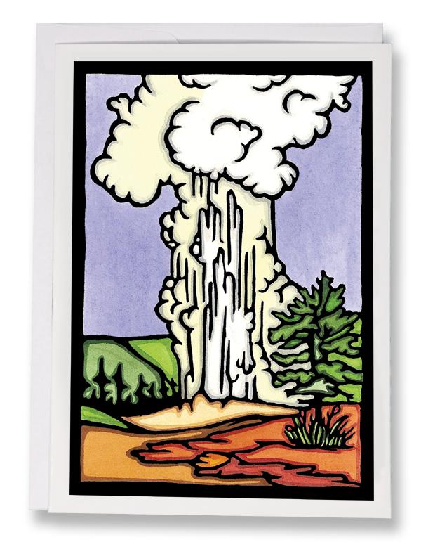 SA061: Old Faithful - Sarah Angst Art Greeting Cards, Giclee Prints, Jewelry, More