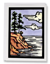 Load image into Gallery viewer, SA062: Rocky Shore - Sarah Angst Art Greeting Cards, Giclee Prints, Jewelry, More
