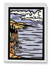 Load image into Gallery viewer, SA065: Autumn On The Lake - Sarah Angst Art Greeting Cards, Giclee Prints, Jewelry, More
