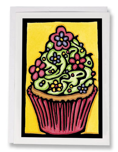 SA079: Cupcake - Sarah Angst Art Greeting Cards, Giclee Prints, Jewelry, More