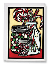 Load image into Gallery viewer, SA109: Christmas Candy - Sarah Angst Art Greeting Cards, Giclee Prints, Jewelry, More

