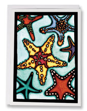 Load image into Gallery viewer, SA146: Starfish - Sarah Angst Art Greeting Cards, Giclee Prints, Jewelry, More
