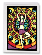 Load image into Gallery viewer, SA148: Yoga - Sarah Angst Art Greeting Cards, Giclee Prints, Jewelry, More
