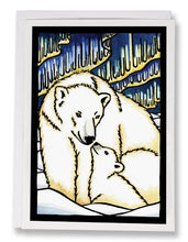 Load image into Gallery viewer, SA149: Polar Bear - Sarah Angst Art Greeting Cards, Giclee Prints, Jewelry, More
