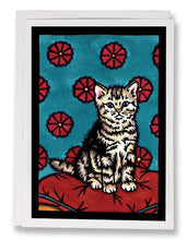 Load image into Gallery viewer, SA151: Kitten - Sarah Angst Art Greeting Cards, Giclee Prints, Jewelry, More
